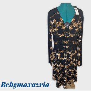 🖤BCBGMAXAZRIA🖤 long sleeve asymmetrical dress